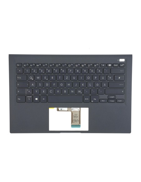 Clavier américain rétroéclairé ASUS ExpertBook QWERTY US noir, support bleu foncé