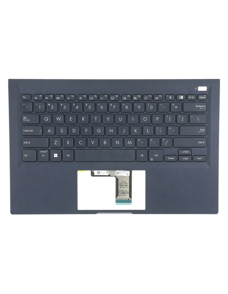 Clavier américain rétroéclairé ASUS ExpertBook QWERTY US noir, support bleu foncé